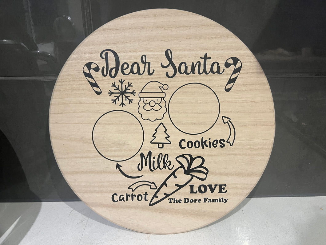 Personalised Santa treat board