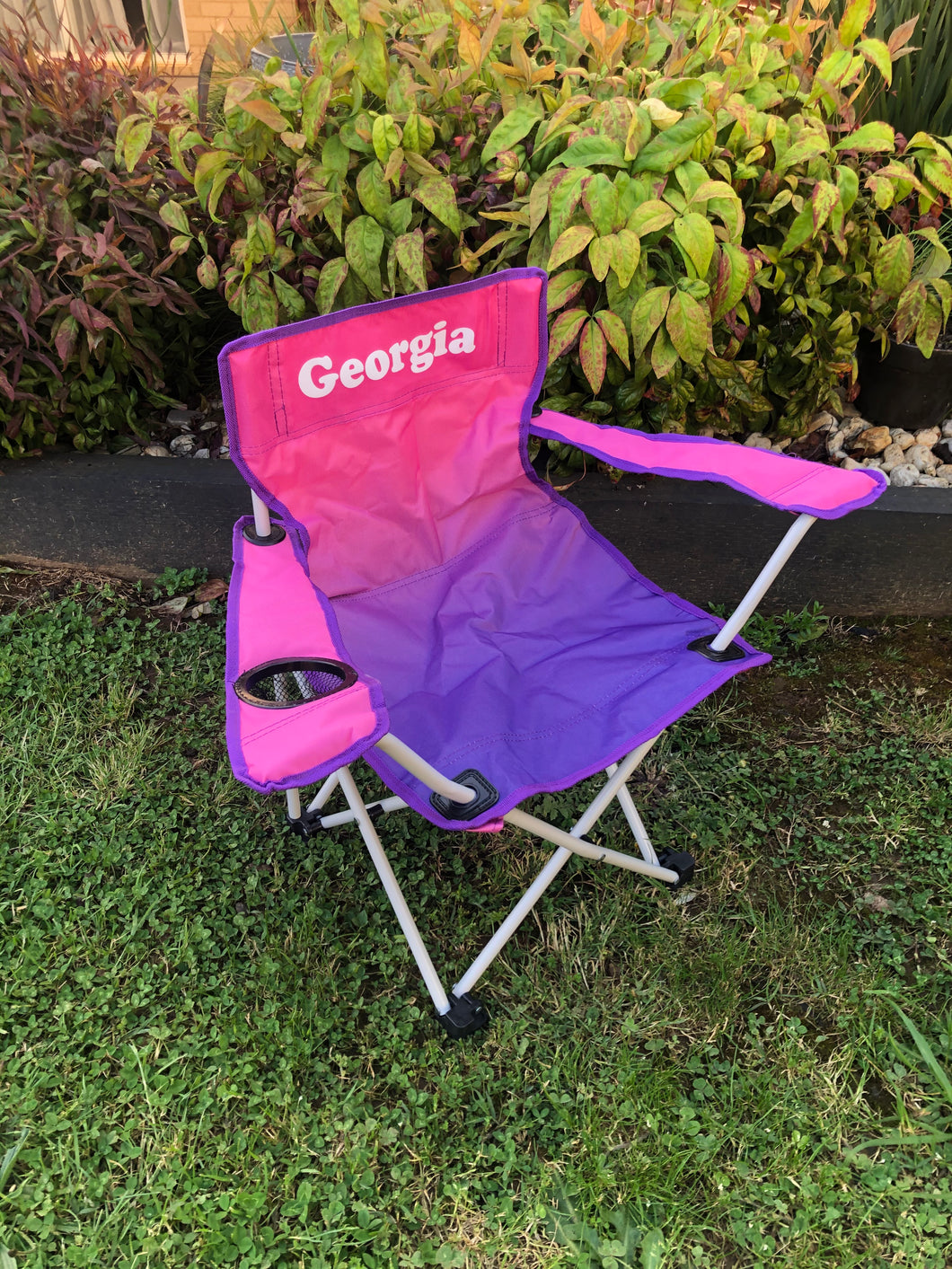 Kids Personalised Camp Chair- Ombré