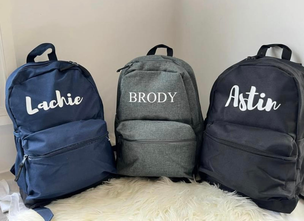 Personalised boys backpacks